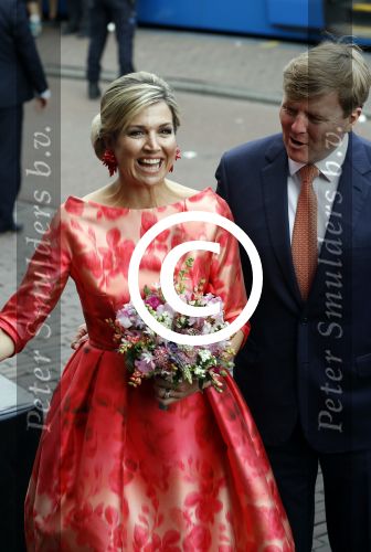 Amsterdam 4 juni 2016
Koning Willem Alexander en koningin Maxima bezoeken stadsschouwburg.