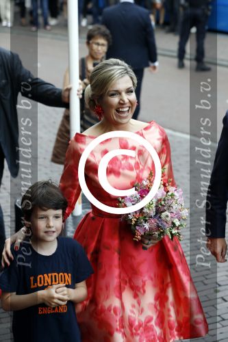 Amsterdam 4 juni 2016
Koning Willem Alexander en koningin Maxima bezoeken stadsschouwburg.