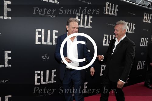Amsterdam 31 mei 2016
Premiere nieuwste film van Paul Verhoeven Elle in Tuschinski.
Maarten Spanjer met Rijk de Gooijer jr