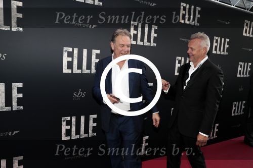 Amsterdam 31 mei 2016
Premiere nieuwste film van Paul Verhoeven Elle in Tuschinski.
Maarten Spanjer met Rijk de Gooijer jr