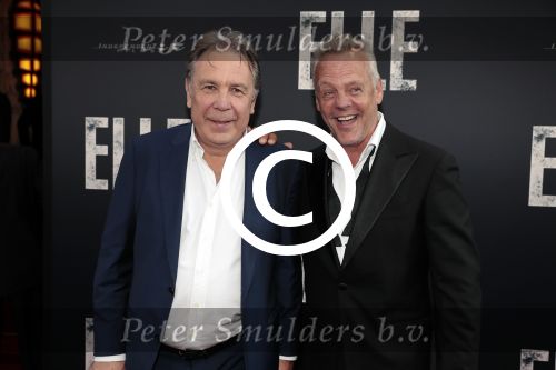 Amsterdam 31 mei 2016
Premiere nieuwste film van Paul Verhoeven Elle in Tuschinski.
Maarten Spanjer met Rijk de Gooijer jr