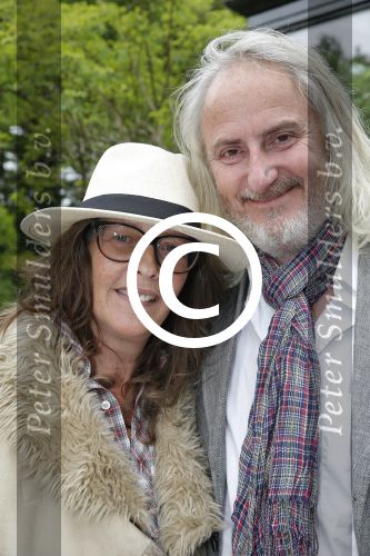 Naarden, 20 Mei 2016 
Expositie van Judith Wiersema Micky Hoogendijk en Lolo Loren
Nicole des Bouvrie met partner Arne Hak