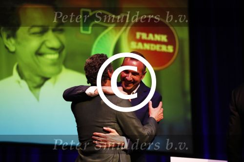 Amsterdam 17 mei 2016 
Surprise feestje voor Frank Sanders voor zijn 70e verjaardag in de kleine komedie.