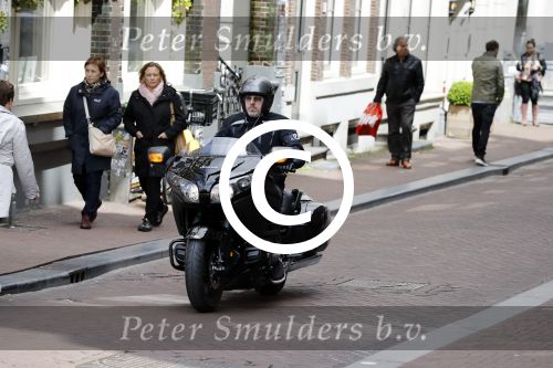 Amsterdam 24 mei 2016 
Ruud de Wild op zijn nieuwe Honda Goldwing motor.