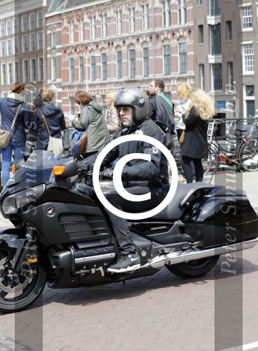 Amsterdam 24 mei 2016 
Ruud de Wild op zijn nieuwe Honda Goldwing motor.