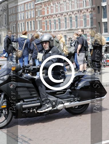 Amsterdam 24 mei 2016 
Ruud de Wild op zijn nieuwe Honda Goldwing motor.