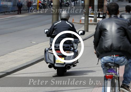 Amsterdam 24 mei 2016 
Ruud de Wild op zijn nieuwe Honda Goldwing motor.