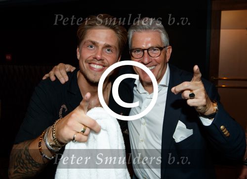 AMSTERDAM - AndrÃ© Hazes en fotograaf Peter Smulders. FOTO LEVIN & PAULA PHOTOGRAPHY VOF