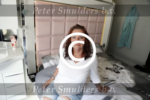 Breda 11 mei 2017
Andrea van der Kaap de weduwe van Sugar Lee Hooper op haar scootmobiel