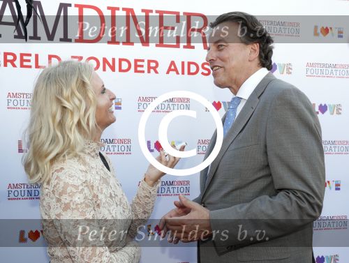 Amsterdam 17 juni 2017  
Amsterdam diner in het AFAS music hall in Amsterdam. Bert Koenders met Annette de Vries