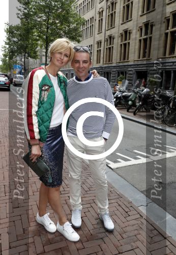 Amsterdam 8 juni 2017 
Talkies terras awards in het W hotel. Anouk Smulders met Tom Sebastiaan Selke en Kristina Bozilovic