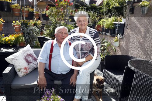 Vlaardingen 9 juni 2017
Bas v Toor en zijn vrouw in hun huis