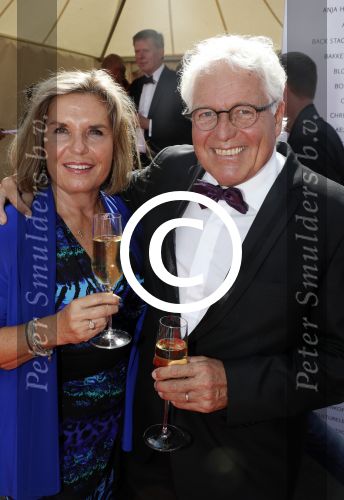 Amsterdam 17 juni 2017  
Amsterdam diner in het AFAS music hall in Amsterdam. Cees Rein v d Hoogenband met zijn vrouw