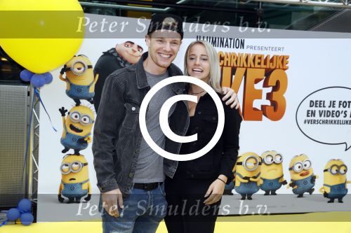Amsterdam 17 juni 2017
Premiere Verschrikkelijke Ikke in Pathe Arena. Enzo Knol met zijn vriendin Dee spraken een stem in.
