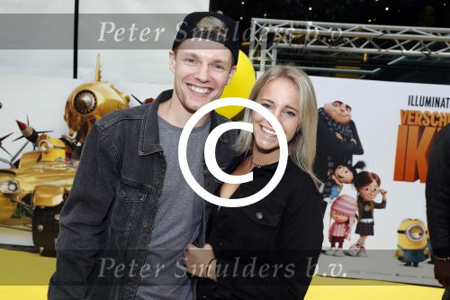 Amsterdam 17 juni 2017
Premiere Verschrikkelijke Ikke in Pathe Arena. Enzo Knol met zijn vriendin Dee spraken een stem in.