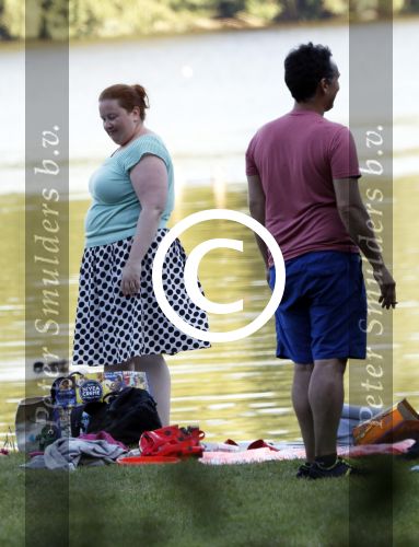 Amsterdam Amsterdamse Bos 17 juni 2017
Vincent Croiset met zijn zoons , zijn vriendin Tina de Bruin en hun baby Teddy , Annemarie Jung en Eva v d Gught met man en dochter