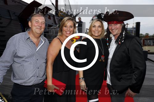 Amsterdam 22 mei 2017 
Premiere pirates off the carabien in het scheepvaartmuseum. Gallyon v Vessem met man en Selma v Dijk met man