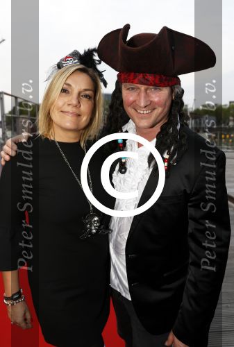 Amsterdam 22 mei 2017 
Premiere pirates off the carabien in het scheepvaartmuseum. Gallyon v Vessem met man en Selma v Dijk met man