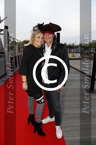 Amsterdam 22 mei 2017 
Premiere pirates off the carabien in het scheepvaartmuseum. Gallyon v Vessem met man en Selma v Dijk met man