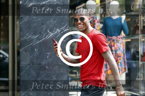 Amsterdam 29 mei 2017 
Georgino Wijnaldum met vrienden/ familie op de pc hooftstraat