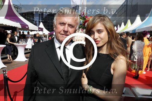 Amsterdam 17 juni 2017  
Amsterdam diner in het AFAS music hall in Amsterdam. Harry Mens met dochter Nour Mens
