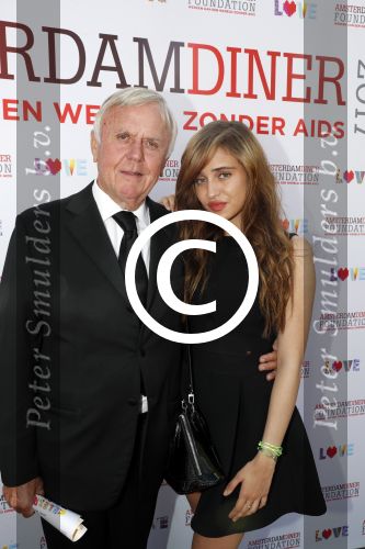 Amsterdam 17 juni 2017  
Amsterdam diner in het AFAS music hall in Amsterdam. Harry Mens met dochter Nour Mens