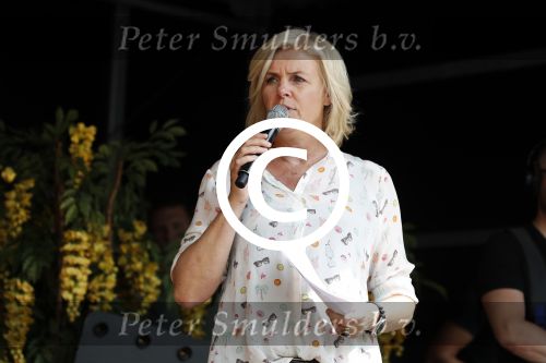 Hilversum 21 mei 2017
Bart \'s mediarun op het mediapark tbd de Bart de Graaff foundation. Aanwezig zus Miriam en moeder Marianne  van Bart de Graaff. Bridget Maasland zoon Mees , Kees Tol Howard Komproe en Jan Heemskerk lopen mee. Irene Moors presenteert het geheel.