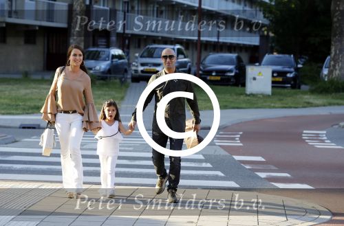 Nieuwegein 10 juni 2017
Feest voor Wesley Sneijder bij Will\'s in nieuwgein tbv het feit dat hij recordinternational voor nederland is geworden. jalal Diba met vrouw en dochter