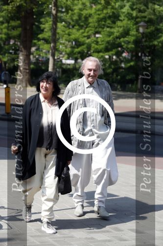 Amsterdam 3 juni 2017 
Opening expositie Fong Leng bij galerie Eric Morren in Amsterdam. Jan jansen met zijn vrouw