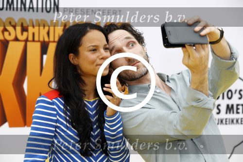 Amsterdam 17 juni 2017  
Premiere verschrikkelijke ikke in pathe arena. Javier Guzman en partner Cloe Leenheer