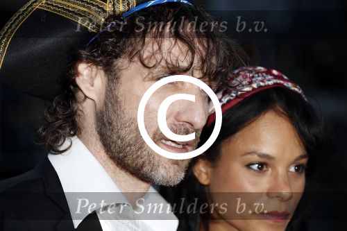 Amsterdam 22 mei 2017 
Premiere pirates off the carabien in het scheepvaartmuseum. Javier Guzman met vriendin Cloe Leenheer