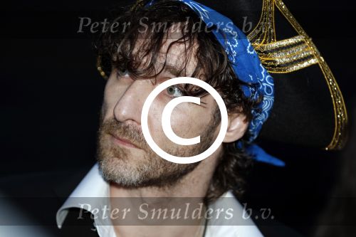 Amsterdam 22 mei 2017 
Premiere pirates off the carabien in het scheepvaartmuseum. Javier Guzman met vriendin Cloe Leenheer