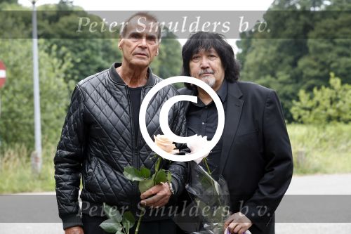Vught 13 juni 2017
Herdenkingsdienst/ begrafenis van Sandra Reemer in kasteel Maurick. Joop Oonk en Claude Vanheye