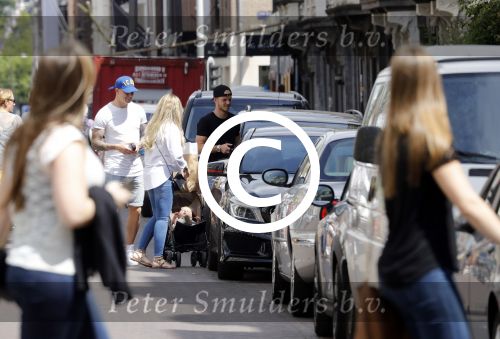 Amsterdam 31 mei 2017 
PSV spelers Jordy de Wijs en Jorrit Hendrix op de pc hooftstraat