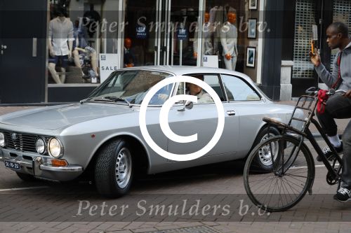 Amsterdam 16 juni 2017 
Jort Kelder in zijn Alfa Romeo oldtimer