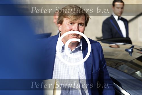 Amsterdam 23 mei 2017 
Koningin Maxima en Koning Willem Alexander komen aan bij het paleis op de dam voor diner met ambassadeurs.