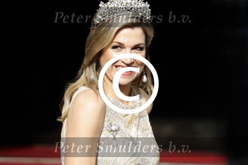 Amsterdam 23 mei 2017 
Koningin Maxima en Koning Willem Alexander komen aan bij het paleis op de dam voor diner met ambassadeurs.