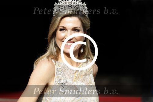 Amsterdam 23 mei 2017 
Koningin Maxima en Koning Willem Alexander komen aan bij het paleis op de dam voor diner met ambassadeurs.