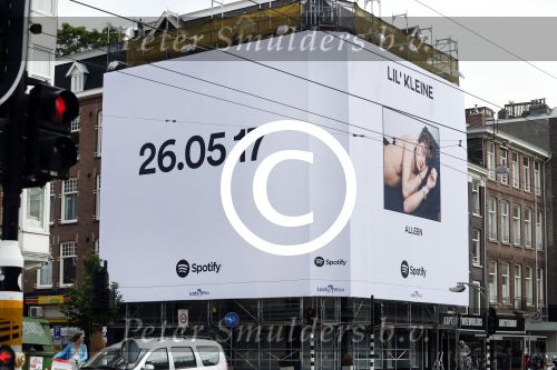 Amsterdam 31 mei 2017
Grote Lil Kleine reclame / spotify op de overtoom.