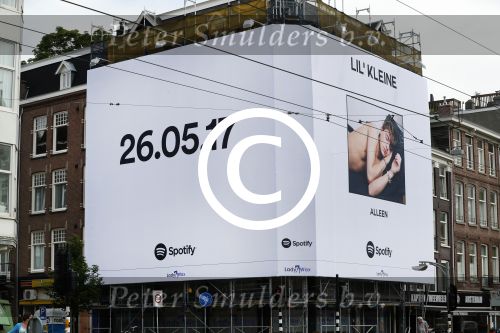 Amsterdam 31 mei 2017
Grote Lil Kleine reclame / spotify op de overtoom.