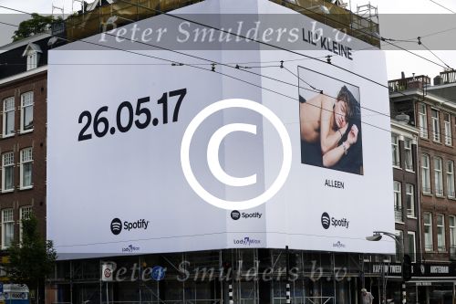 Amsterdam 31 mei 2017
Grote Lil Kleine reclame / spotify op de overtoom.