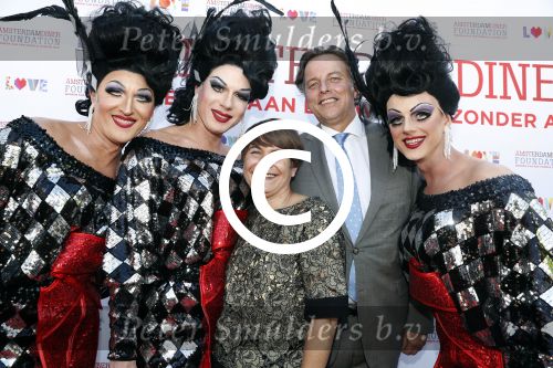Amsterdam 17 juni 2017  
Amsterdam diner in het AFAS music hall in Amsterdam. Lilianne Ploumen met Bert Koenders en ...