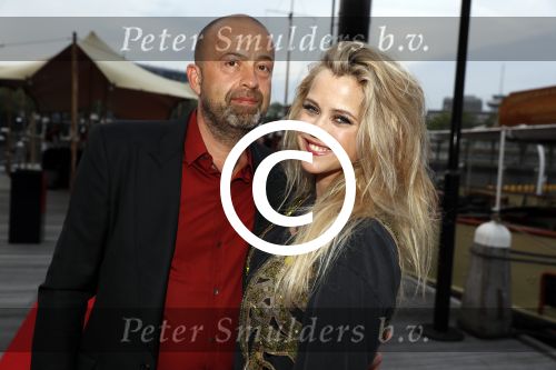 Amsterdam 22 mei 2017 
Premiere pirates off the carabien in het scheepvaartmuseum. Maria Kooistra met vriend Edwin Backes