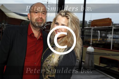 Amsterdam 22 mei 2017 
Premiere pirates off the carabien in het scheepvaartmuseum. Maria Kooistra met vriend Edwin Backes
