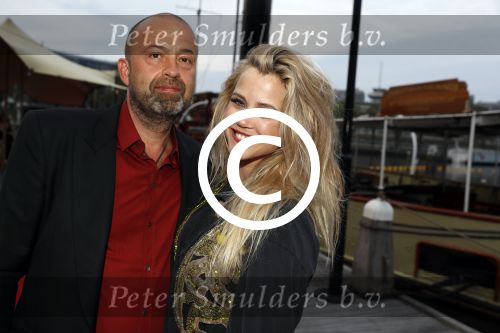 Amsterdam 22 mei 2017 
Premiere pirates off the carabien in het scheepvaartmuseum. Maria Kooistra met vriend Edwin Backes