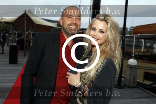 Amsterdam 22 mei 2017 
Premiere pirates off the carabien in het scheepvaartmuseum. Maria Kooistra met vriend Edwin Backes