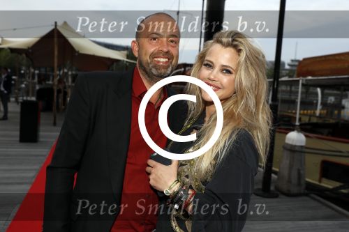 Amsterdam 22 mei 2017 
Premiere pirates off the carabien in het scheepvaartmuseum. Maria Kooistra met vriend Edwin Backes