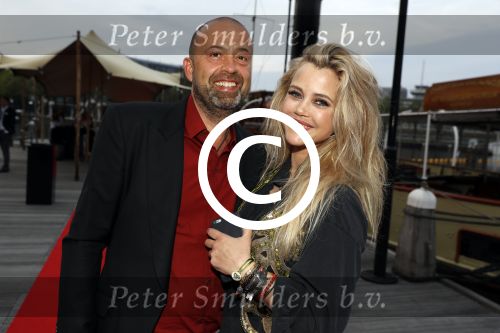 Amsterdam 22 mei 2017 
Premiere pirates off the carabien in het scheepvaartmuseum. Maria Kooistra met vriend Edwin Backes