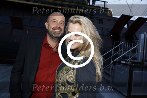 Amsterdam 22 mei 2017 
Premiere pirates off the carabien in het scheepvaartmuseum. Maria Kooistra met vriend Edwin Backes