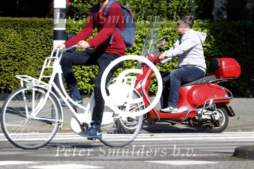 Amsterdam 23 mei 2017 
Martijn Krabbe op zijn vespa scooter